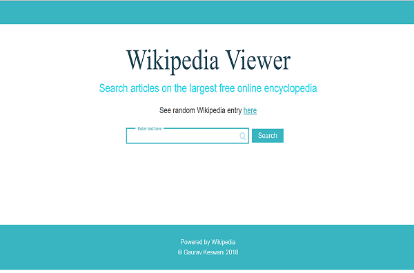 wikipedia viewer app